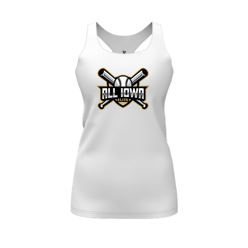 [FT0TRBWH-FYS-LOGO1] Decker Racerback Tank Top (Female Youth S, White, Logo 1)