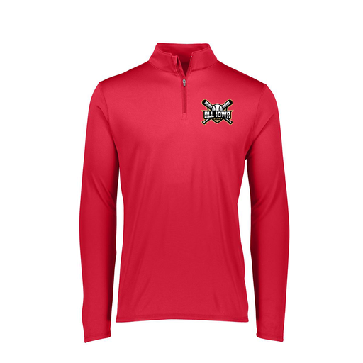 [FTLQFLRD-FAXS-LOGO1] Decker Women's Flex-Lite 1/4 Zip Shirt (Female Adult XS, Red)