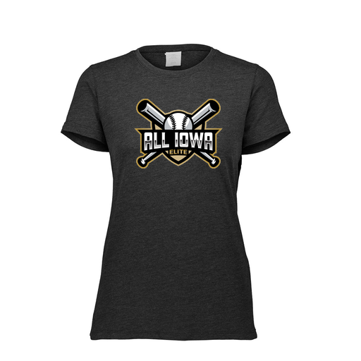[FTSCUBBK-FAXS-LOGO1] Decker Women's Tri-Blend T-Shirt - Short Sleeve (Female Adult XS, Black)