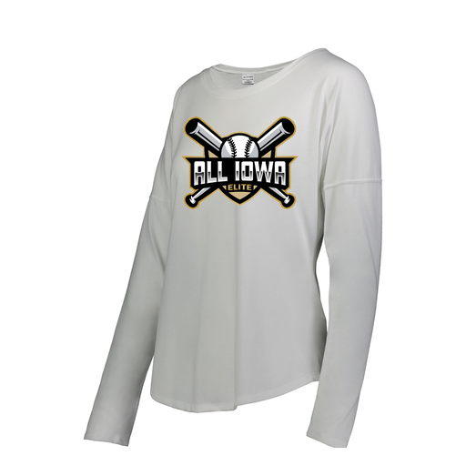 [FTLCUBWH-FAS-LOGO1] Decker Women's Tri-Blend T-Shirt - Long Sleeve (Female Adult S, White)